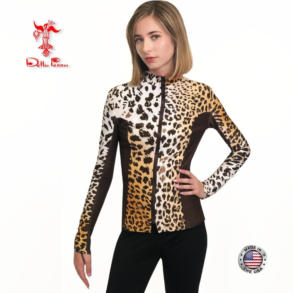 Della Penna Fashion Art Couture jacket _ Leopard print
